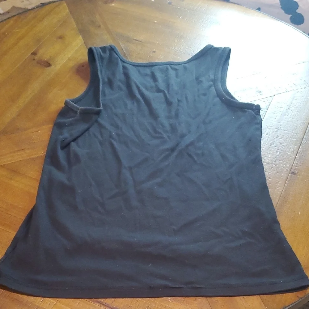 🐻 Justice Solid Black Tank Top
